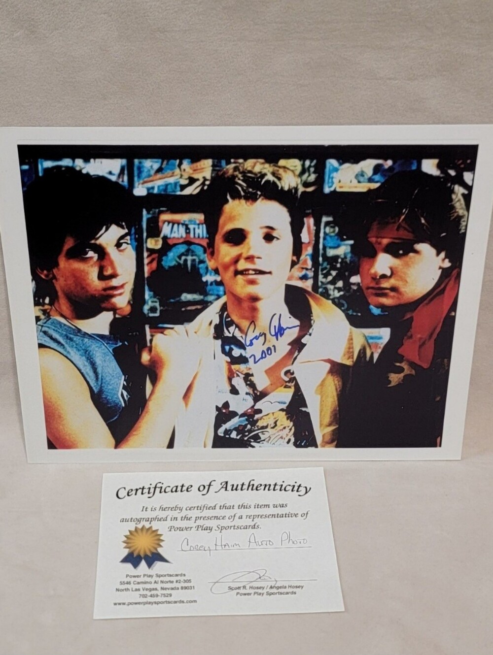 Corey Haim autograph 2001 The Lost Boys COA signed movie picture